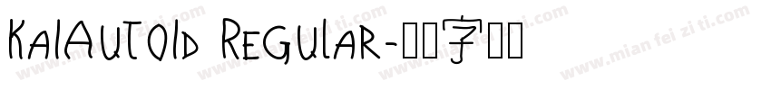 KaiAutoid Regular字体转换